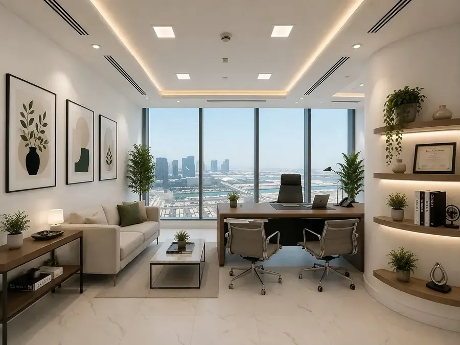 Large serviced office for 10–20+ people at Aegis Coworking, ADGM
